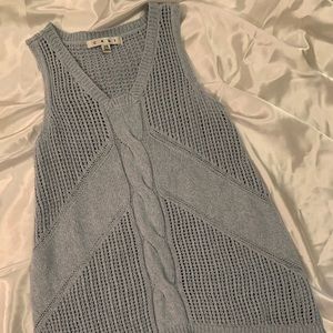 CAbi Sweater Tunic Tank Top size XS light blue